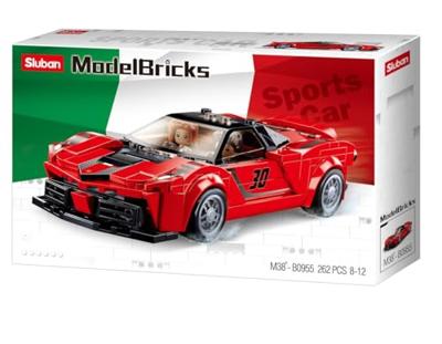 Sluban italiaanse supercar rood - 262dlg. Sluban italiaanse supercar rood - 262dlg.