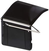 Brabantia Toiletrolhouder met Klep Mat Zwart - thumbnail