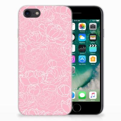 iPhone SE 2022 | SE 2020 | 8 | 7 | TPU Case | White Flowers