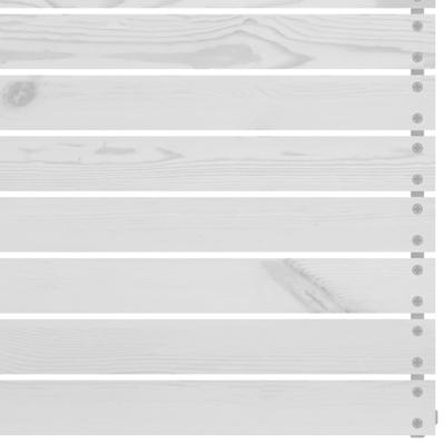 7-delige Loungeset massief grenenhout wit