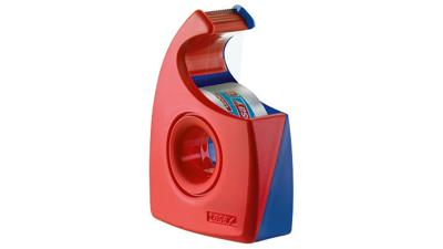 tesa Plakbanddispenser 57444-00001-00 Rood, Blauw Rolbreedte (max.): 19 mm Rollengte (max.) 33 m
