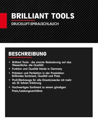 Brilliant Tools BT160035 Pneumatische luchtslang 10 m 12 bar Brilliant Tools BT160035 Pneumatische luchtslang 10 m 12 bar