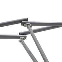 VidaXL Hangmat met inklapbare standaard grijs - thumbnail