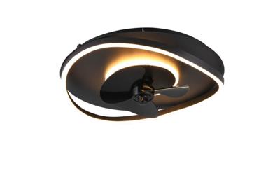 Trio Zwarte led plafondventilatorSortland - R67393132