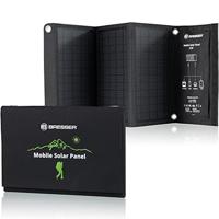 BRESSER Mobiele zonnelader 21 watt met USB- en DC-aansluiting - thumbnail