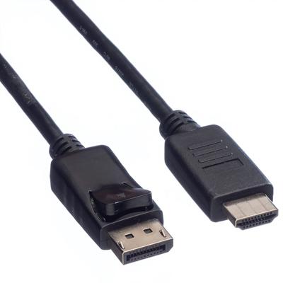 VALUE DisplayPort kabel DP - HDTV, M/M, zwart, 3 m VALUE DisplayPort kabel DP - HDTV, M/M, zwart, 3 m