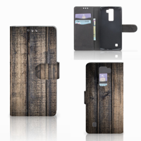 LG K8 Book Style Case Steigerhout - thumbnail