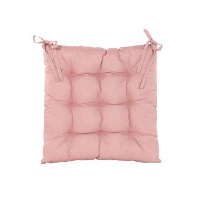 Stoelkussen gewatteerd 38x38cm oud roze Anna's Collection - Annas collection