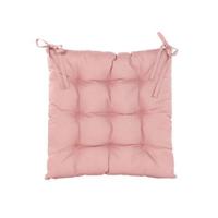 Stoelkussen gewatteerd 38x38cm oud roze Anna's Collection - Annas collection - thumbnail