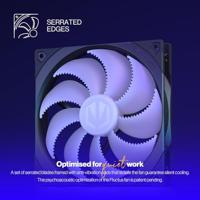 endorfy Fluctus 140 PWM ARGB PC-ventilator Zwart (b x h x d) 140 x 140 x 25 mm Incl. LED-verlichting - thumbnail