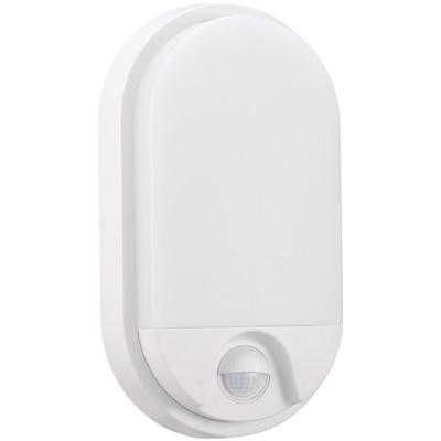 Hoktan LED Buiten Wandlamp met Bewegingssensor - 10W. 4200K Mat Wit