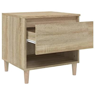 Nachtkastjes 2 st 50x46x50 cm bewerkt hout sonoma eikenkleurig