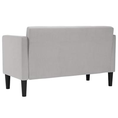 Loveseat bank wolkengrijs 111 cm stof
