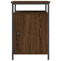 Nachtkastjes 2 st 40x42x60 cm bewerkt hout bruineikenkleurig - thumbnail