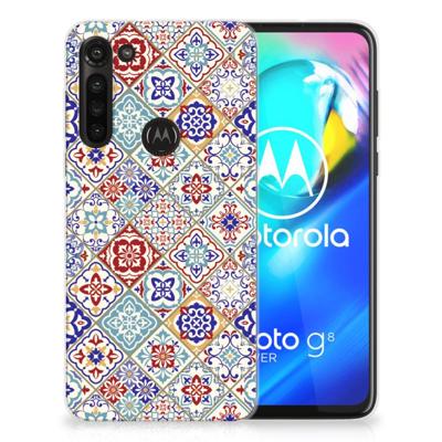Motorola Moto G8 Power | TPU | Siliconen hoesje | Tiles Color Motorola Moto G8 Power | TPU | Siliconen hoesje | Tiles Color