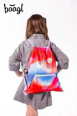 Baagl Regenboog Gymtas met Rits