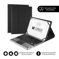 SUBBLIM FUNDA Con TECLADO KEYTAB PRO Bluetooth TOUCHPAD Zwart voor Tablet 10.1'/25.6CM BATERÍA 420MAH COMP. Windows/Android/IOS/ - thumbnail