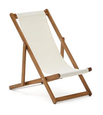 Kave Home Kinder Strandstoel 'Adredna' Acaciahout, kleur Beige