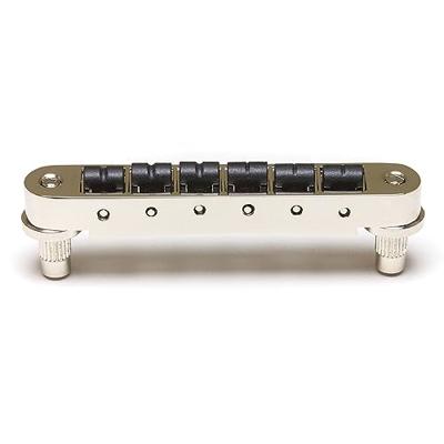 Graph Tech PS 8843 C0 ResoMax NV2 Tune-O-Matic Bridge met String Saver zadels (kleine posten, 4 mm) - chroom