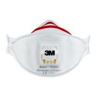 3M Aura Comfort Cool Flow stofmasker, FFP3, met ventiel, pak van 2 stuks - thumbnail