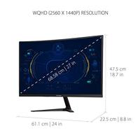 ViewSonic VX2718-2KPC-MHD 27 „gebogen monitor, 2K, VA-paneel, 165 hz, 1 ms MPRT, adaptieve synchronisatie, 2 HDMI, DisplayPort, luidsprekers - thumbnail