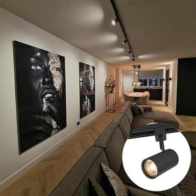 QAZQA Modern railsysteem met 5 spots zwart 1-fase - Iconic Jeana