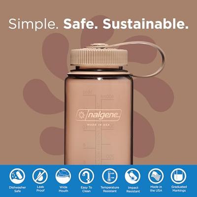 Nalgene Wide Mouth Sustain 500ML Drinkfles Mocha 500ML - thumbnail
