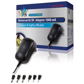 Universele AC Stroom Adapter 3 VDC / 4.5 VDC / 5 VDC / 6 VDC / 7.5 VDC / 9 VDC / 12 VDC 1000 mA Universele AC Stroom Adapter 3 VDC / 4.5 VDC / 5 VDC / 6 VDC / 7.5 VDC / 9 VDC / 12 VDC 1000 mA
