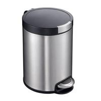 EKO Vepa Bins Artistic Pedaalemmer 5L RVS/Zwart - thumbnail