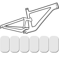 Lizardskins Clear protective frame wrap - cable rub kit - thumbnail