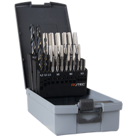 Rotec 7+7 dlg handtappen + boren / M3-M12, in ABS cassette - 900.2002K 900.2009C - thumbnail