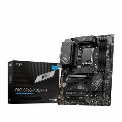 MSI PRO B760-P DDR4 II Moederbord Socket Intel LGA 1700 Vormfactor ATX Moederbord chipset Intel® B760