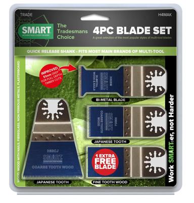 SMART blades UN TRA 8st Blad assortiment draagtas voor multitool SMART blades UN TRA 8st Blad assortiment draagtas voor multitool