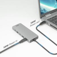 ACT AC7095 laptop dock & poortreplicator Bedraad USB 3.2 Gen 1 (3.1 Gen 1) Type-C Grijs - thumbnail