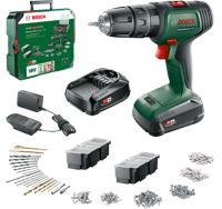 Bosch Groen UniversalImpact 18V | Accuklopboorschroevendraaier | 2 x 1.5 Ah accu + lader | + SystemBox 06039D4103 - thumbnail