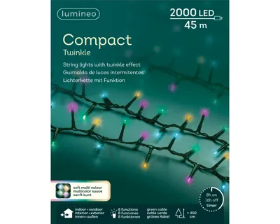 Lumineo Led compact lights 45m soft multi Colour Lumineo Led compact lights 45m soft multi Colour
