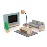Small Foot - houten poppenhuis meubeltjes woonkamer - thumbnail