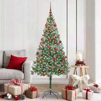 VidaXL Kunstkerstboom met 300 led groen 180 cm pvc en staal - thumbnail