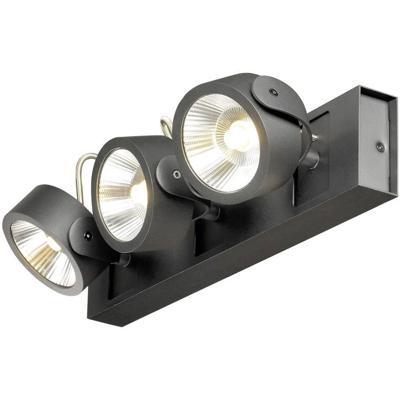 SLV Richtbare spotsKalu Led 3-lichts - 3x47w zwart - 1000131