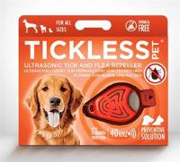 TICKLESS TEEK EN VLO AFWEER VOOR HOND EN KAT FLUORISEREND ORANJE - thumbnail