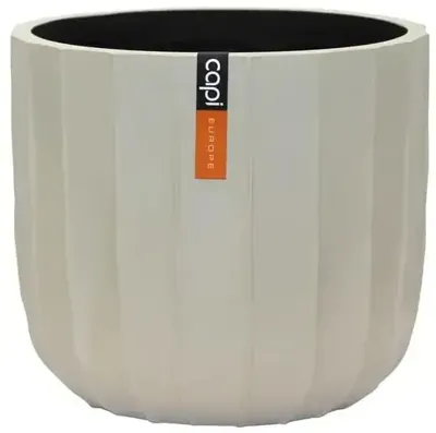 Capi bloempot Bol Craft 17x15 cm Beige