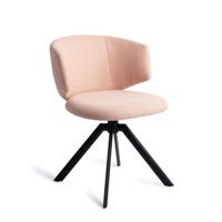Jesper Home Draaibare Eetkamerstoel 'Misato' kleur Pink Peony - thumbnail
