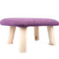 Meditatiebankje Hout Paars - thumbnail