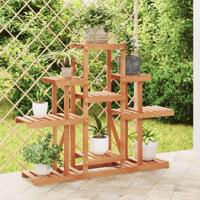 Bloemenstandaard 110x25x96 cm massief vurenhout - thumbnail