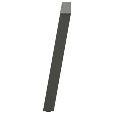 Eettafelpoten 2 st U-vormig 100x(72-73) cm staal antraciet