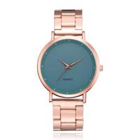LGT JWLS Luxe Damespolshorloge - Rose Gouden Band en Behuizing, Groen Uurwerk - thumbnail