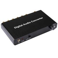 Convertisseur de décodeur audio numérique de 5.1CH avec le coaxial optique de Toslink SPDIF pour le théâtre à la maison / PS4 / PS3 / XBOX360, contrôle de volume de support, AC-3, DTS - thumbnail