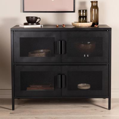 Nohr Dressoir 'Raeanne' 90cm, Metaal, kleur Zwart