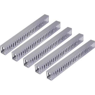 Sygonix SY-6801160 Kabelgoot (l x b x h) 2000 x 25 x 40 mm 5 stuk(s) Grijs