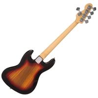 Vintage V495SB Coaster Series 5-string 3-Tone Sunburst vijfsnarige elektrische basgitaar - thumbnail